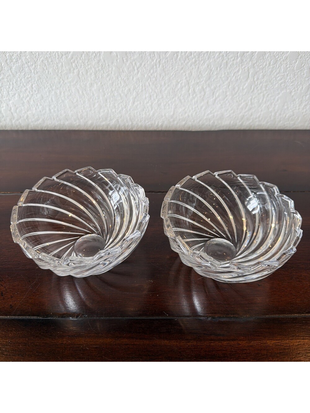 Vintage Swirled Small Bowls 5 inch Serving Bowls (2)